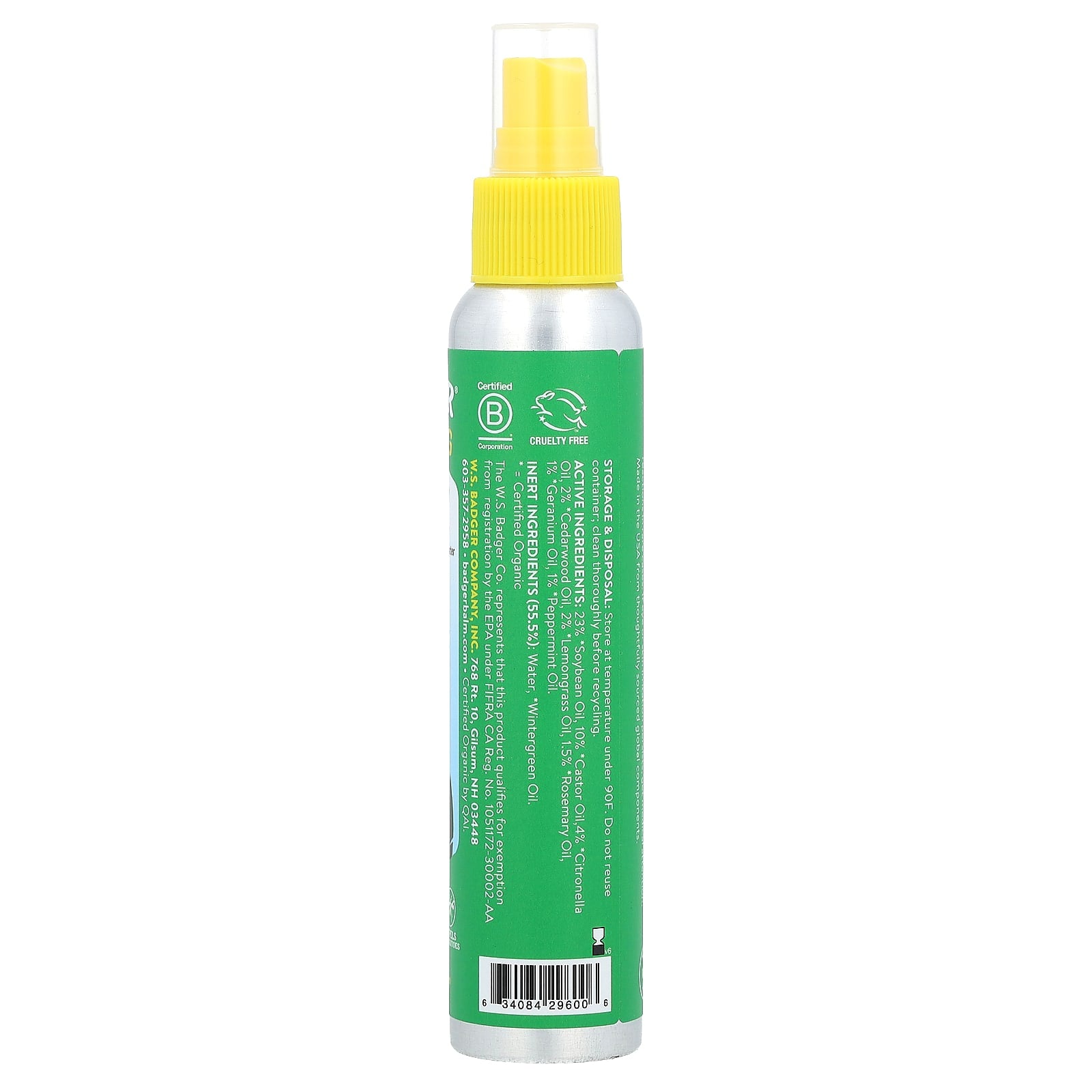 Badger, Anti-Bug Shake & Spray, 4 fl oz (118.3 ml)
