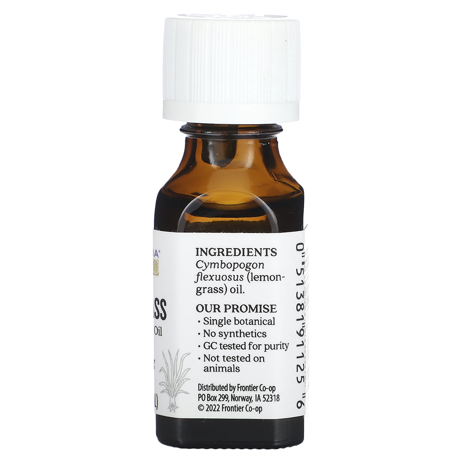 Aura Cacia, Pure Essential Oil, Lemongrass, 0.5 fl oz (15 ml)