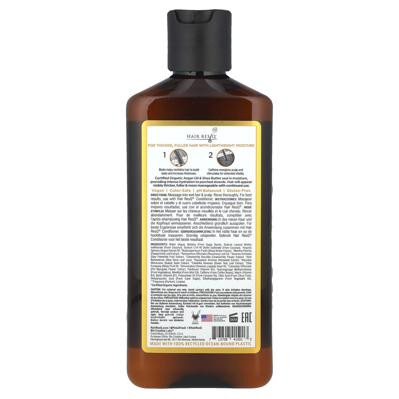 Petal Fresh, Hair ResQ®, Biotin Shampoo, For Thinning Hair, 12 fl oz (355 ml)