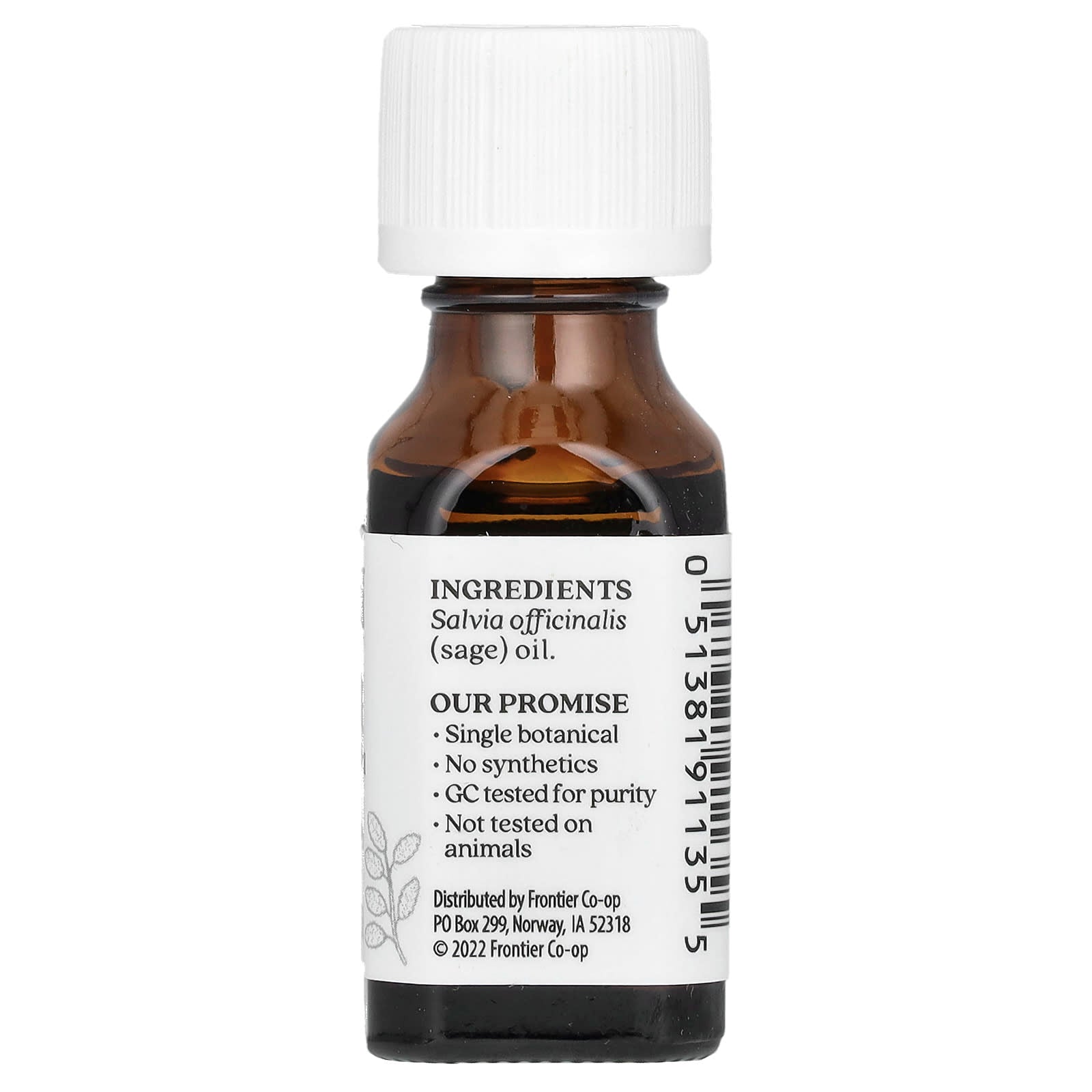 Aura Cacia, Pure Essential Oil, Sage, 0.5 fl oz (15 ml)