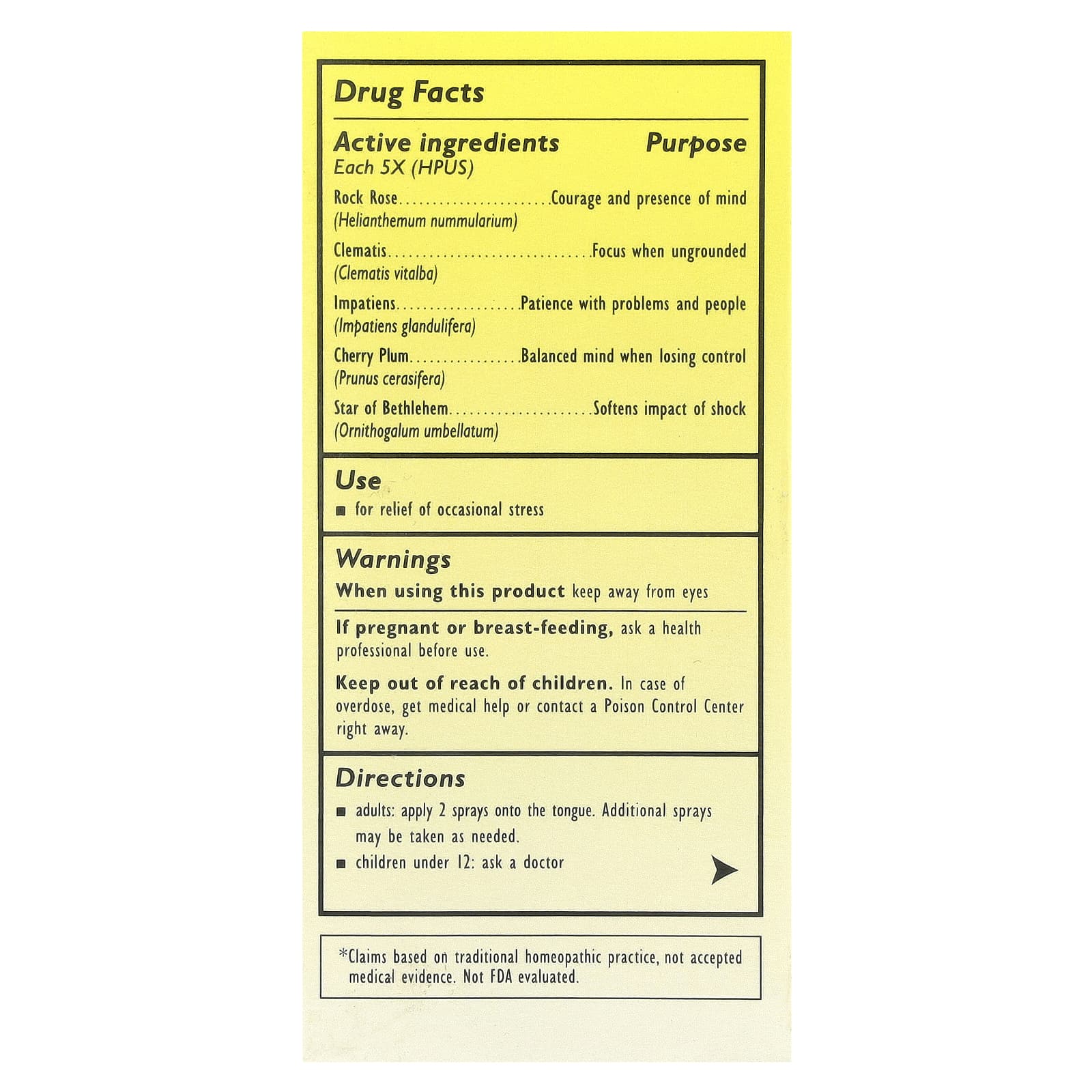 Bach, Original Flower Remedies, Rescue Remedy® Spray, 0.7 fl oz (20 ml)