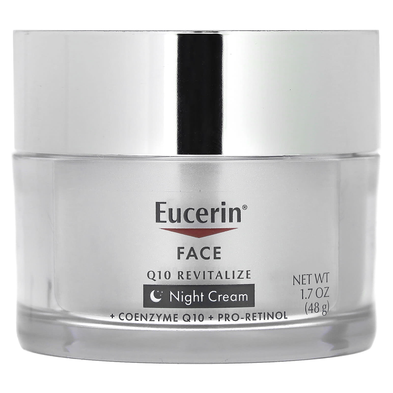 Eucerin, Face, Q10 Revitalize, Night Cream, Fragrance Free, 1.7 fl oz (48 g)