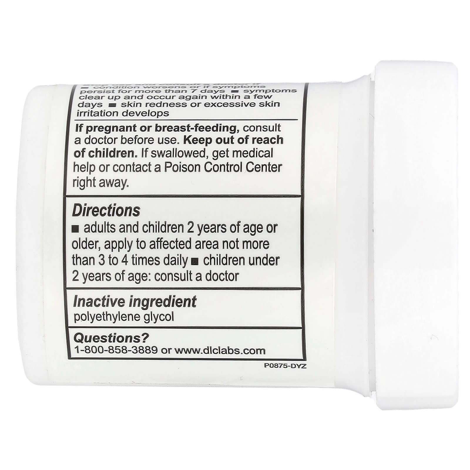 De La Cruz, Camphor Ointment 11%, Pain Relieving Rub, 2.5 oz (70.9 g)