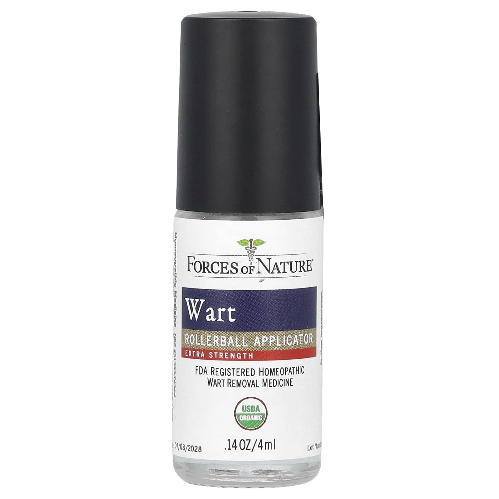 Forces of Nature, Wart Remover, Dual Action Roll On, 0.14 oz (4 ml)