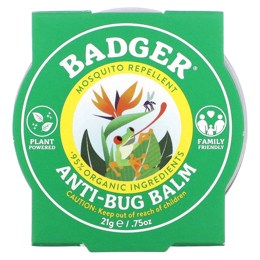Badger, Organic Anti-Bug Balm, Citronella & Rosemary, 0.75 oz (21 g)