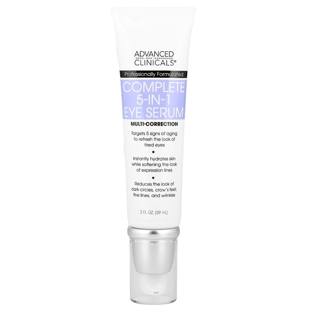 Advanced Clinicals, Complete 5-In-1 Eye Serum, 2 fl oz (59 ml)