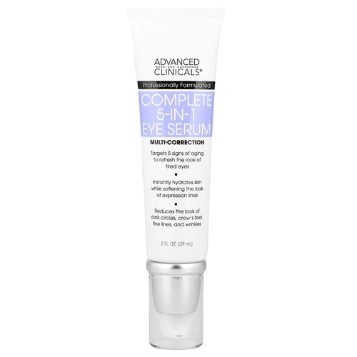 Advanced Clinicals, Complete 5-In-1 Eye Serum, 2 fl oz (59 ml)