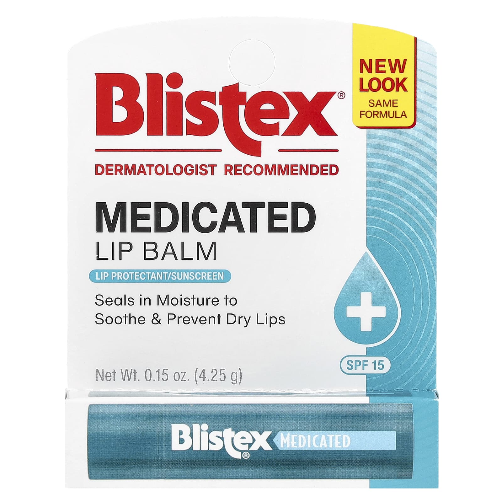 Blistex, Medicated Lip Balm, Lip Protectant/Sunscreen, SPF 15, 0.15 oz (4.25 g)