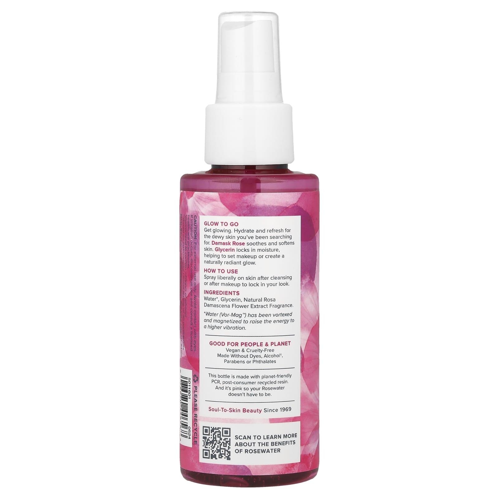 Heritage Store, Rosewater & Glycerin, Hydrating Facial Mist, 4 fl oz (118 ml)