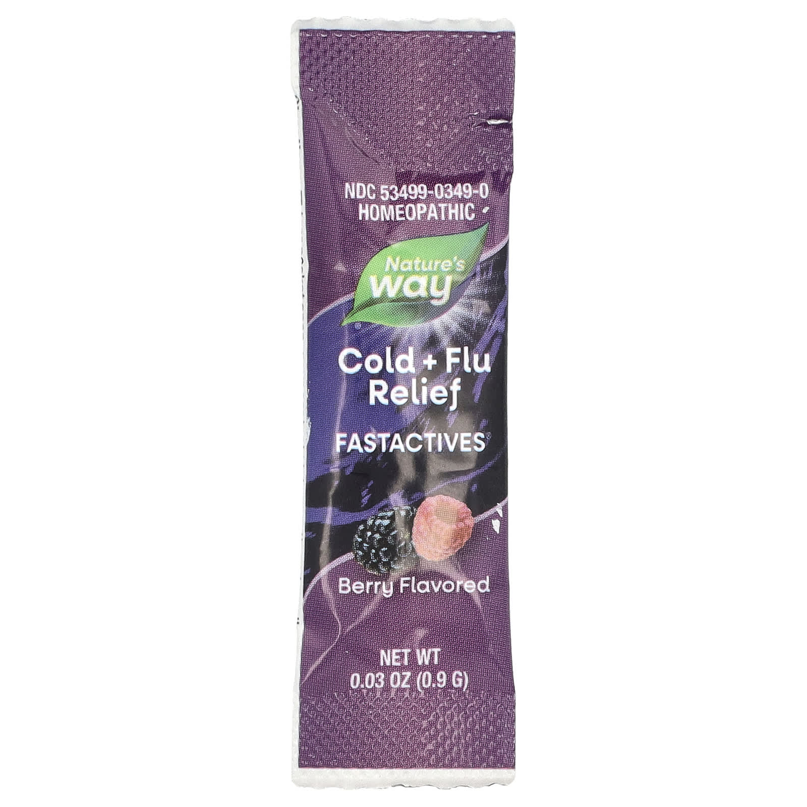 Nature's Way, Umcka®, Cold + Flu Relief Fastactives®, Ages 6+, Berry, 10 Packets, 0.03 oz (0.9 g) each