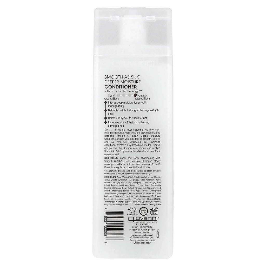 Giovanni, Smooth As Silk™, Deeper Moisture Conditioner, For Damaged Hair, 8.5 fl oz (250 ml)