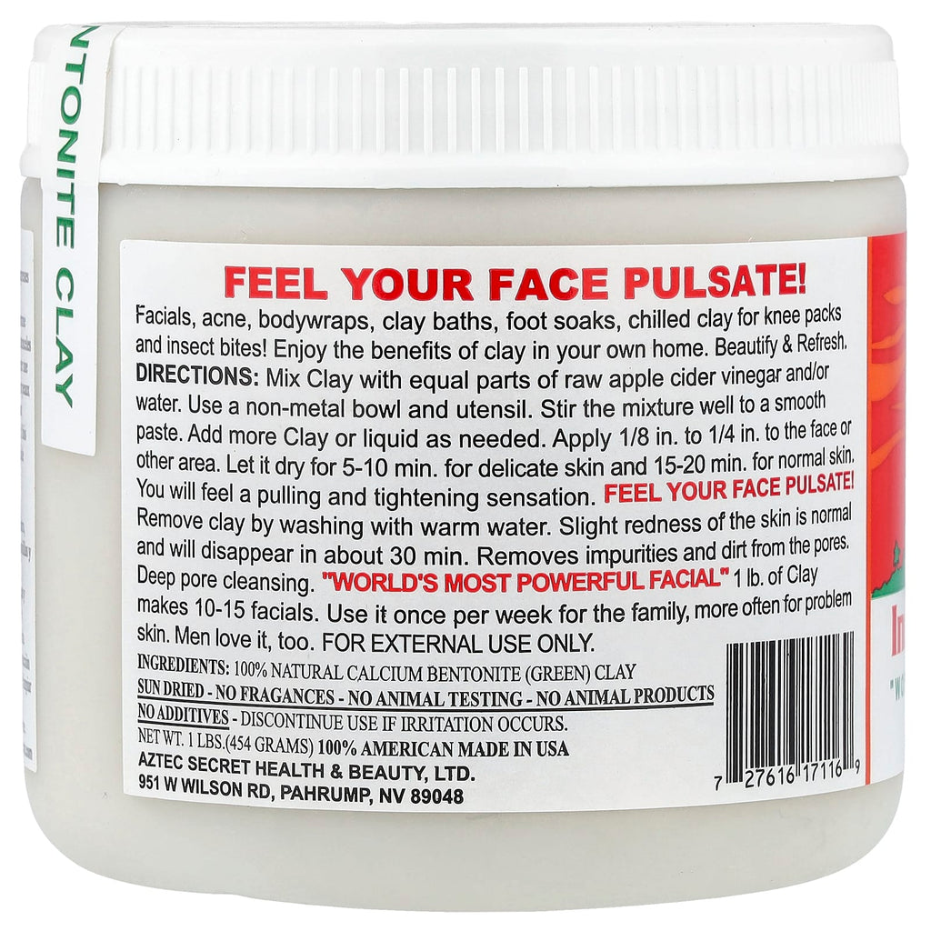 Aztec Secret, Indian Healing Clay, 1 lb (454 g)