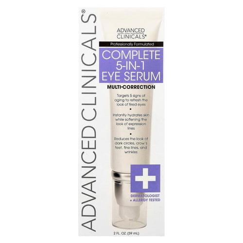 Advanced Clinicals, Complete 5-In-1 Eye Serum, 2 fl oz (59 ml)