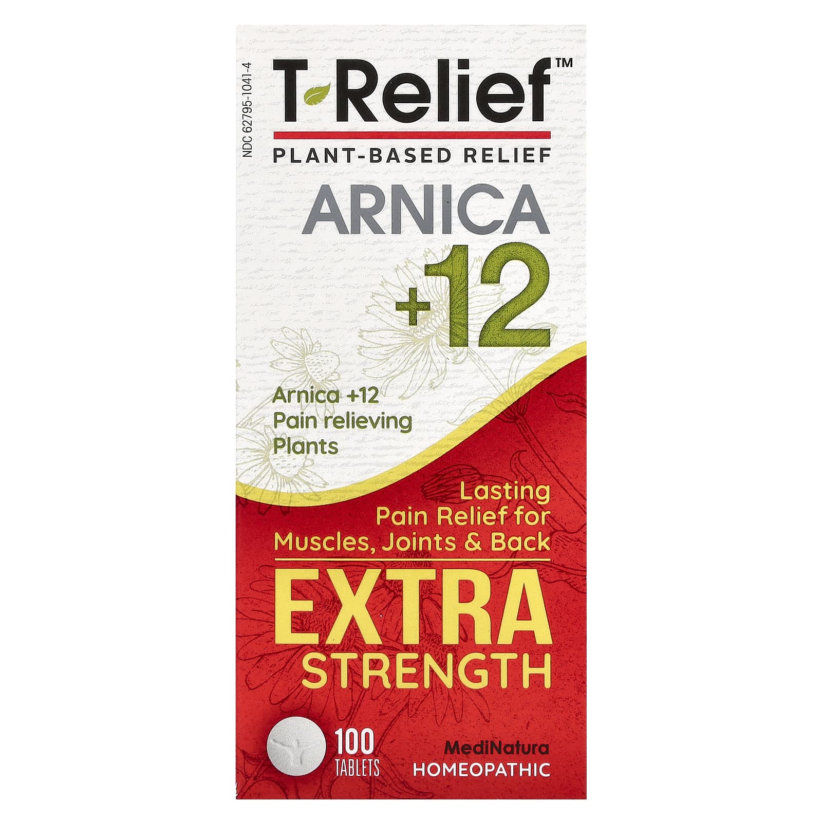 MediNatura, T-Relief, Arnica +12, 100 Tablets