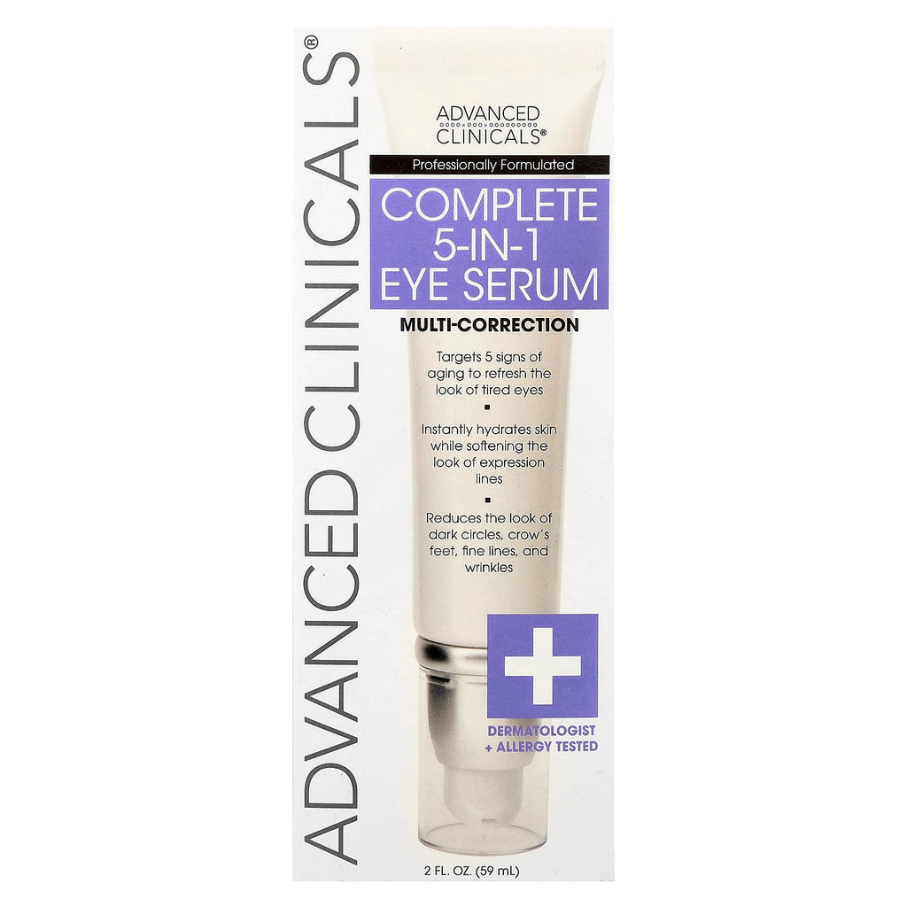 Advanced Clinicals, Complete 5-In-1 Eye Serum, 2 fl oz (59 ml)