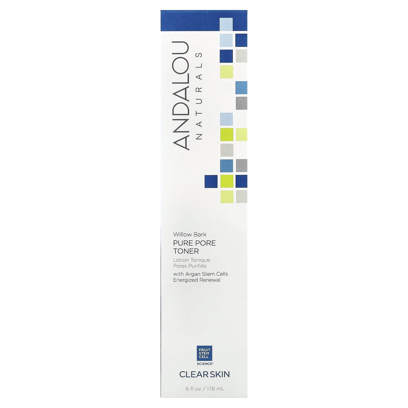 Andalou Naturals, Pure Pore Toner, Willow Bark, 6 fl oz (178 ml)