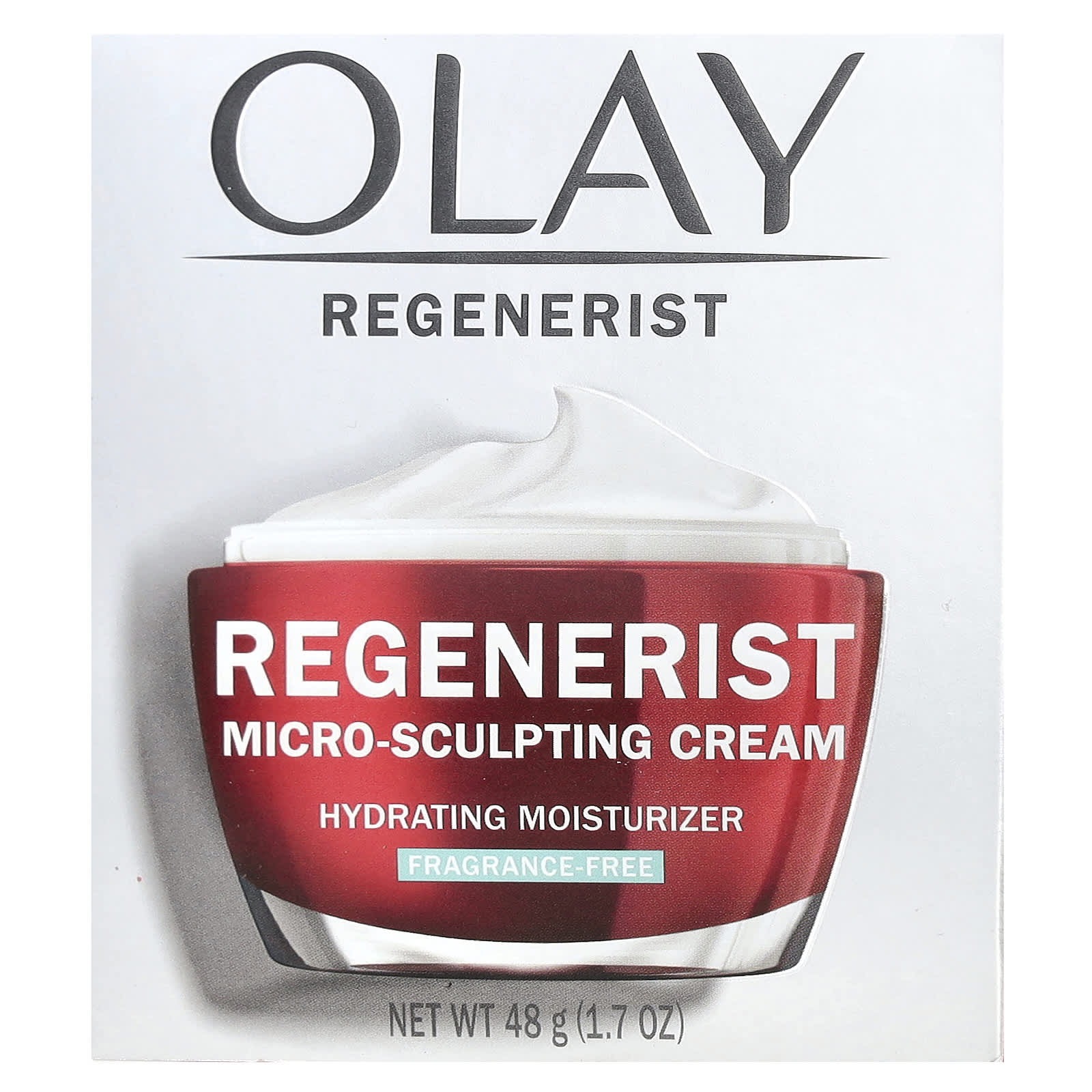 Olay, Regenerist, Micro-Sculpting Cream, Fragrance-Free, 1.7 oz (48 g)