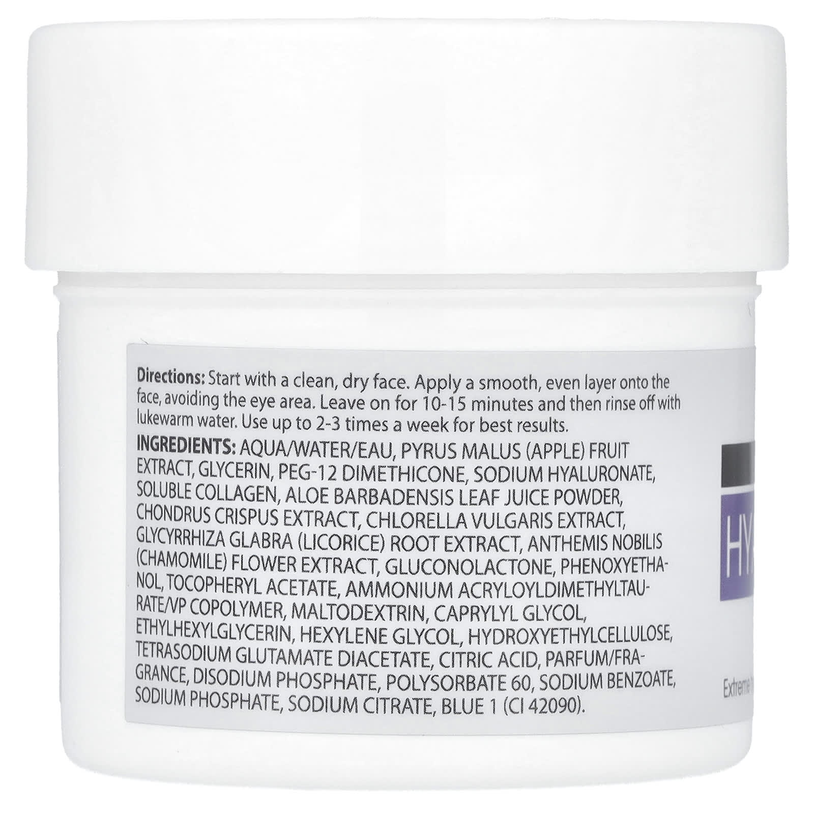 Advanced Clinicals, Hyaluronic Acid, Moisturizing Gel Beauty Mask, 5 fl oz (148 ml)