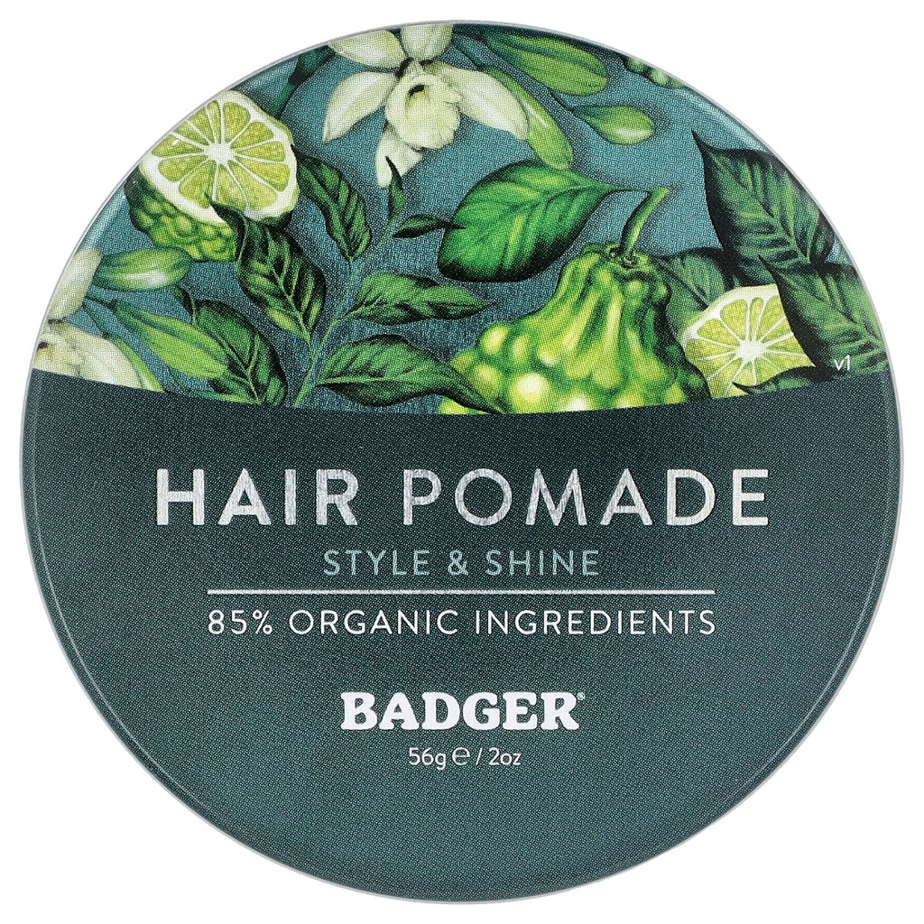 Badger, Hair Pomade, For All Hair, Vanilla & Bergamot, 2 oz (56 g)