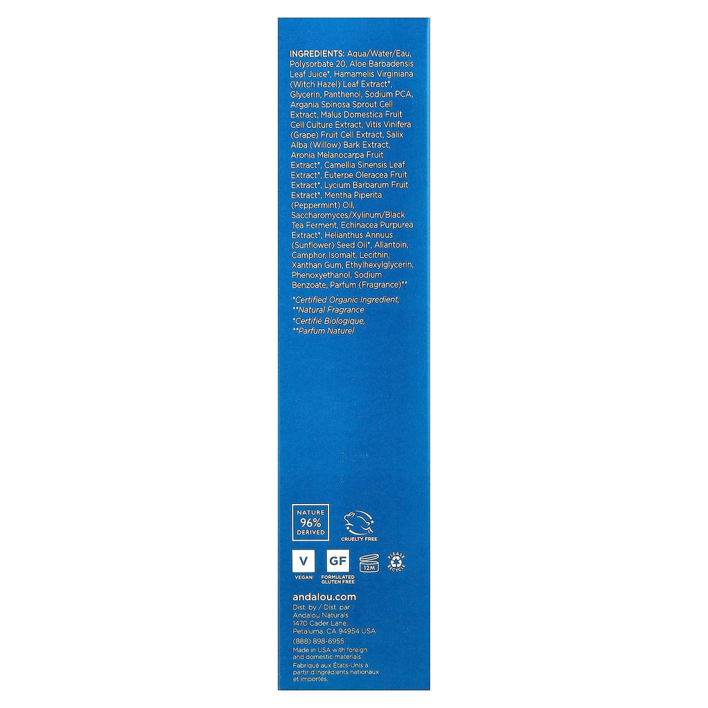 Andalou Naturals, Pure Pore Toner, Willow Bark, 6 fl oz (178 ml)