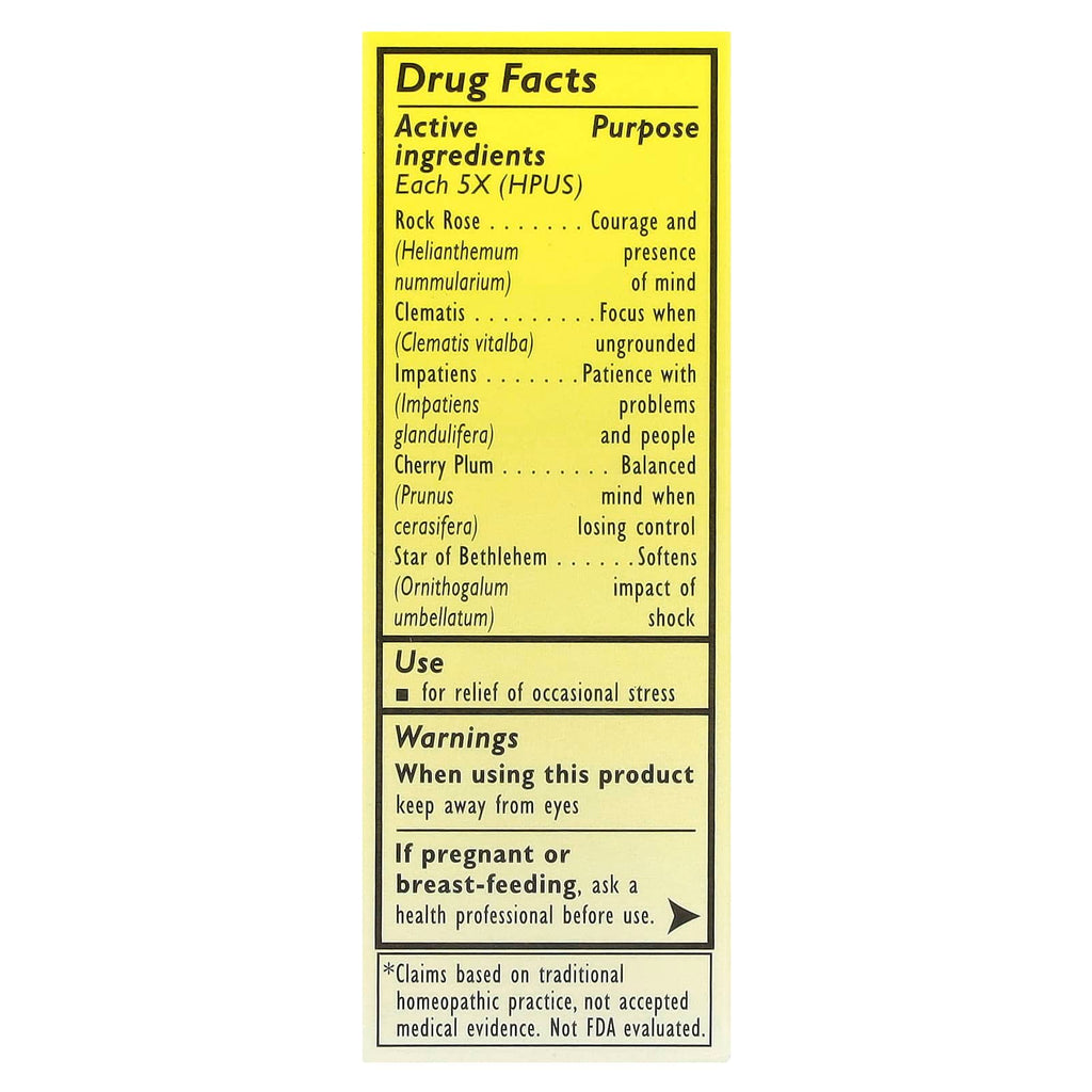 Bach, Original Flower Remedies, Rescue Remedy®, Natural Stress Relief, 0.35 fl oz (10 ml)