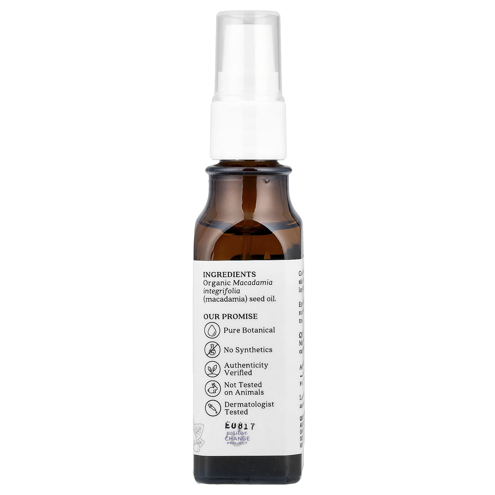 Aura Cacia, Skin Care Oil, Organic Macadamia, 1 fl oz (30 ml)
