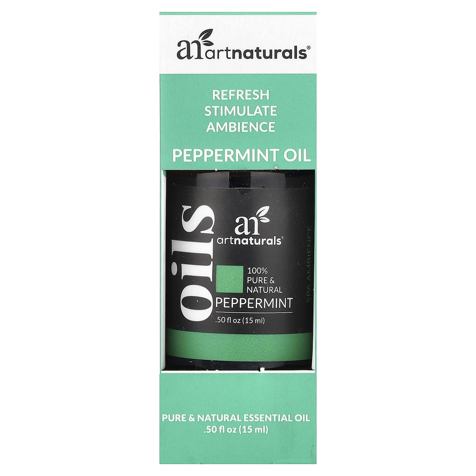 artnaturals, Peppermint Oil, 0.50 fl oz (15 ml)