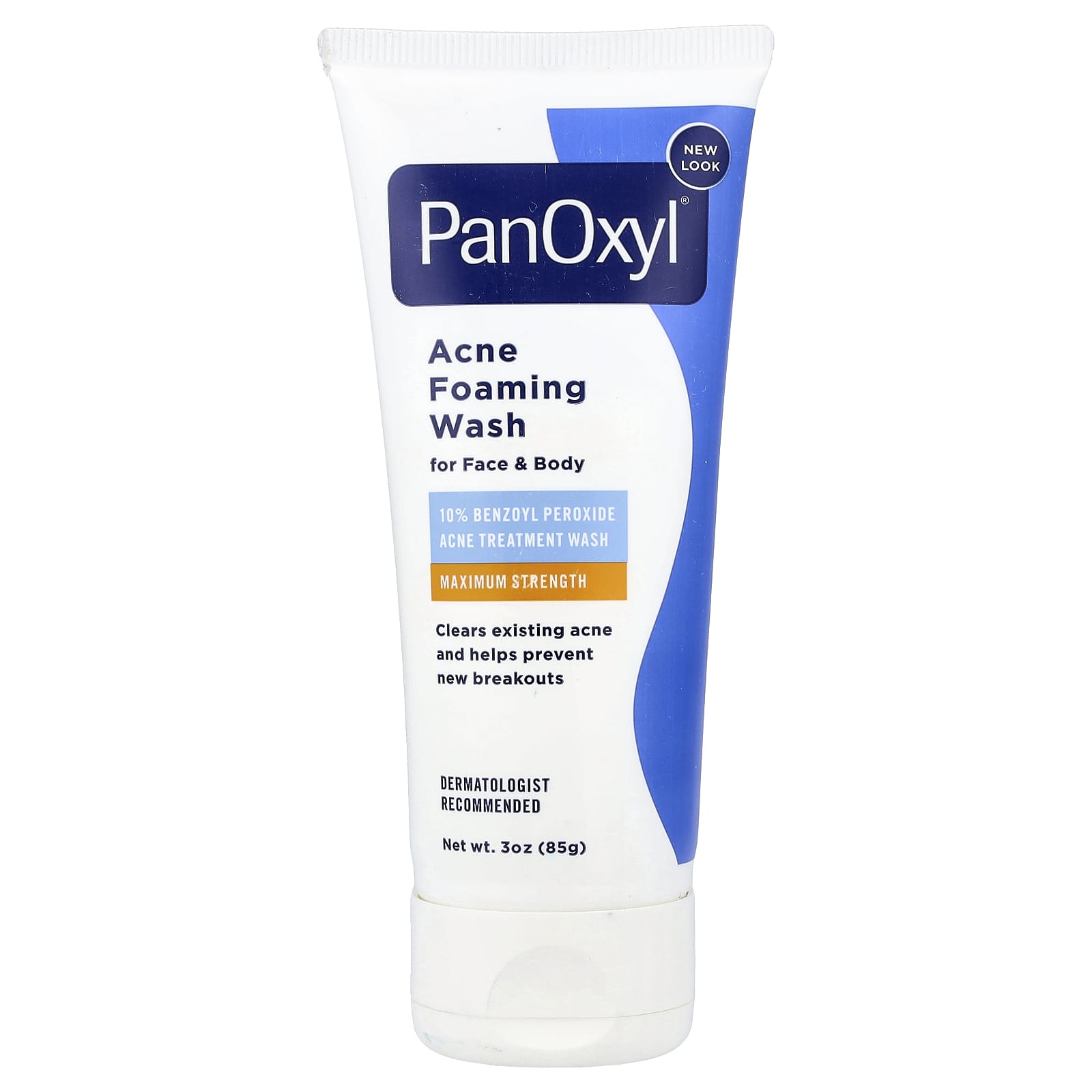 PanOxyl, Acne Foaming Wash For Face & Body, Maximum Strength, 3 oz (85 g)