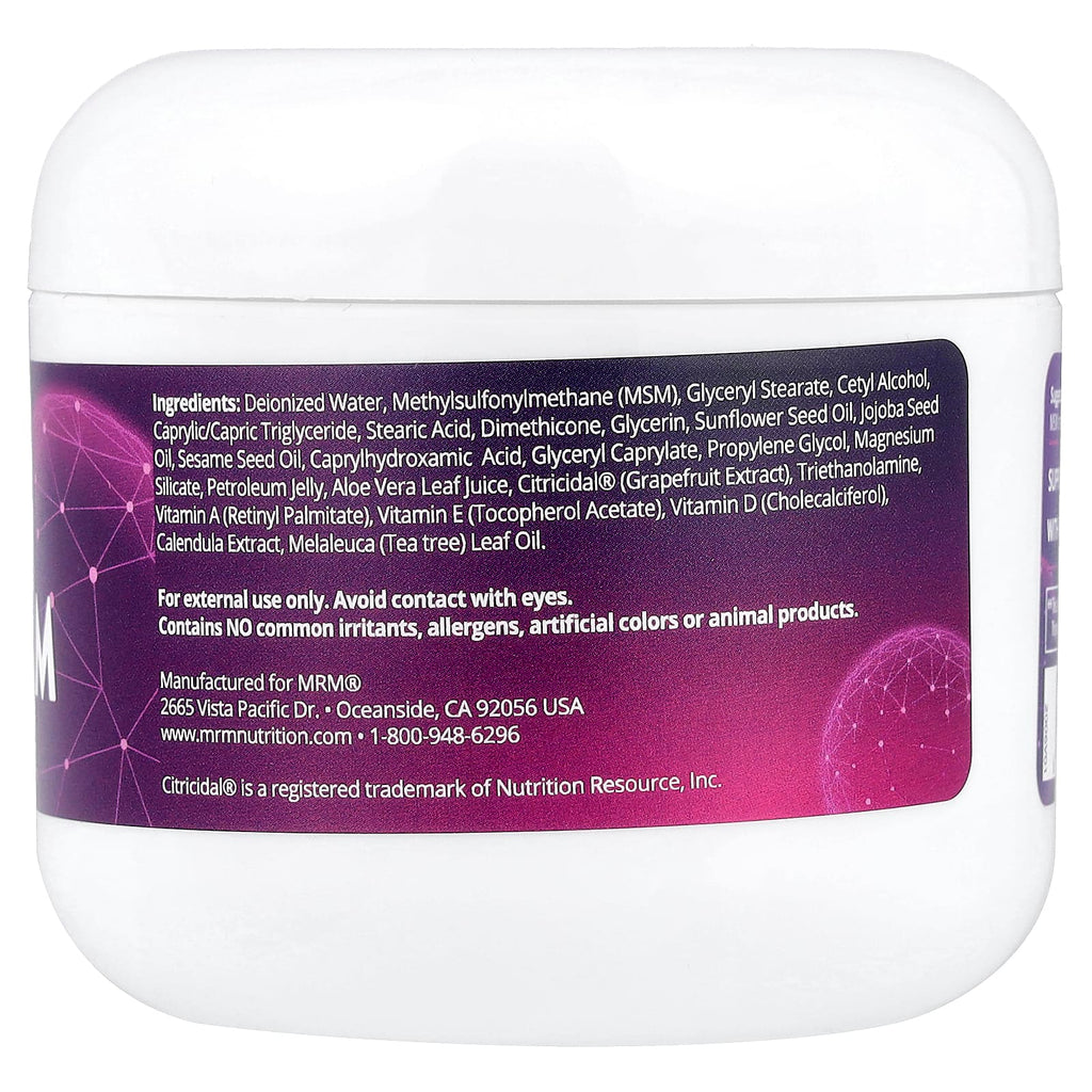 MRM Nutrition, MSM Cream, 4 oz (113 g)