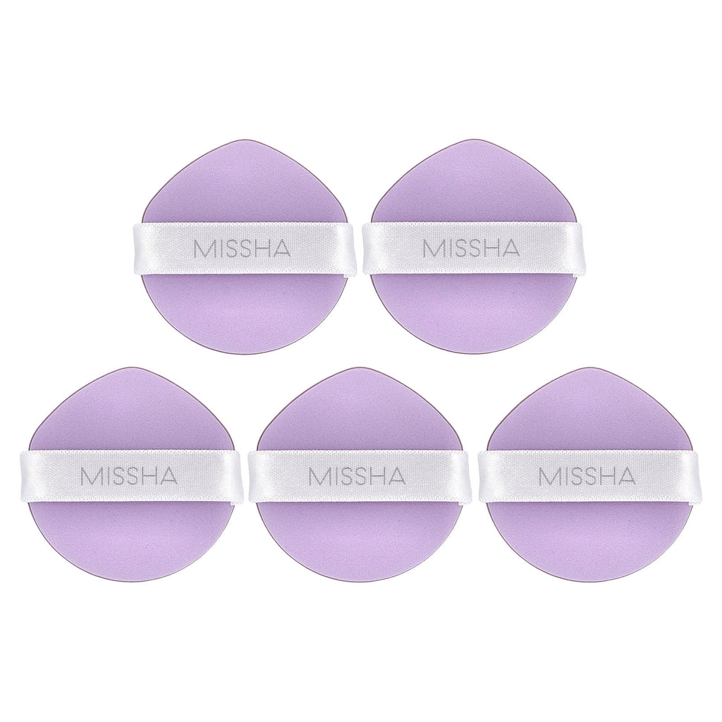 Missha, Glow Layering Fit Puff, 5 Pieces