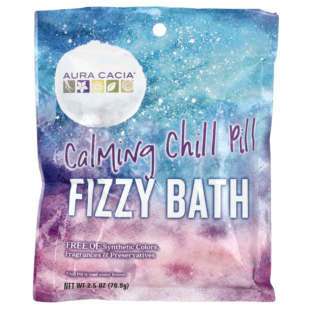 Aura Cacia, Fizzy Bath, Calming Chill Pill, 2.5 oz (70.9 g)