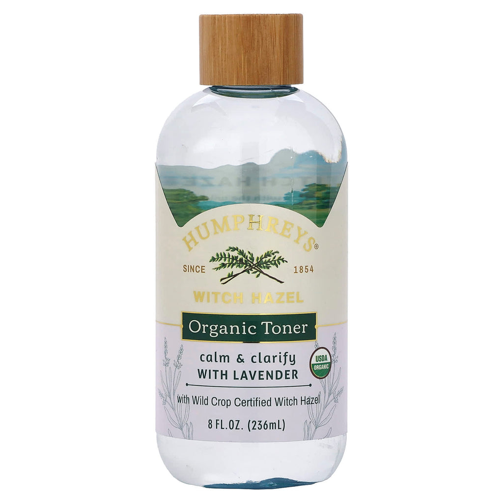 Humphreys, Witch Hazel, Organic Toner with Lavender, Calm, & Clarify, 8 fl oz (236 ml)