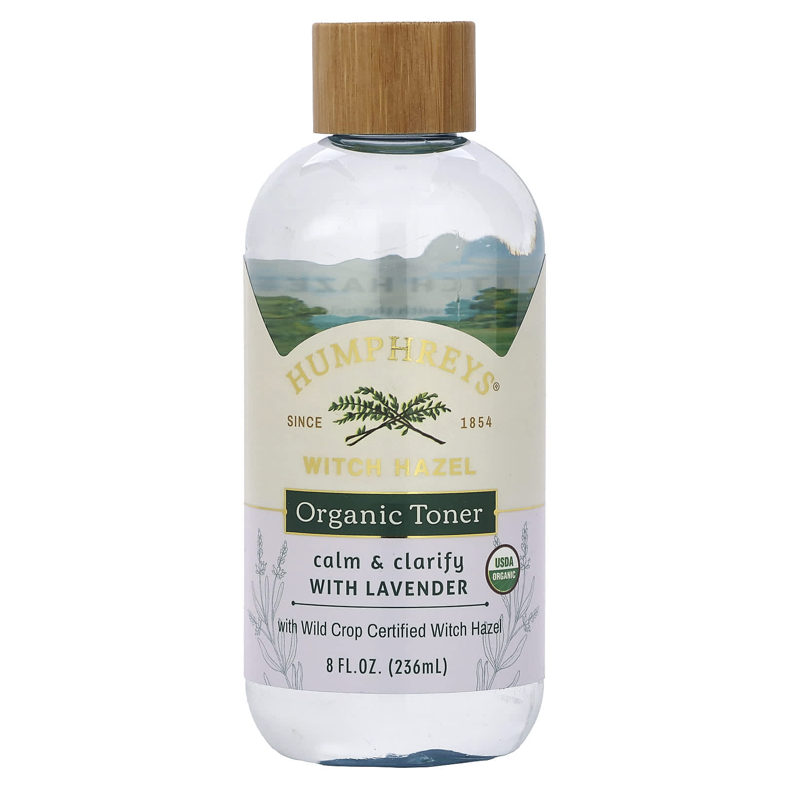 Humphreys, Witch Hazel, Organic Toner with Lavender, Calm, & Clarify, 8 fl oz (236 ml)