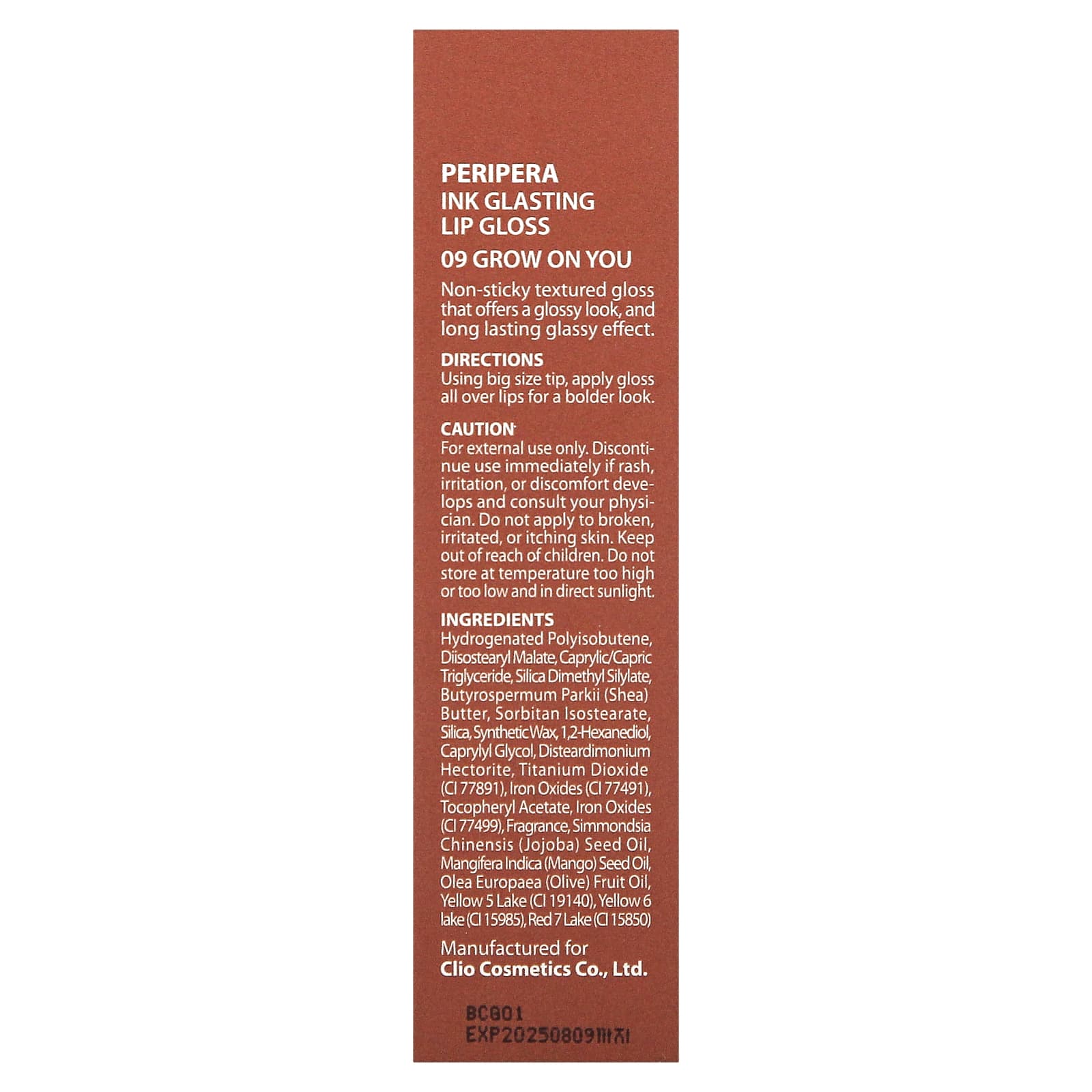Peripera, Ink Glasting Lip Gloss, 09 Grow On You, 0.15 fl oz (4.5 ml)