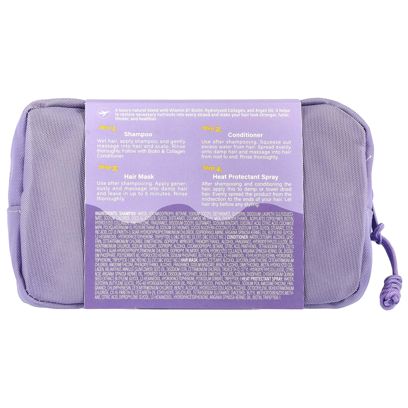 Luseta Beauty, iHerb Exclusive, Biotin & Keratin Hair Care Bag, 4 Items, 10.8 fl oz (320 ml)