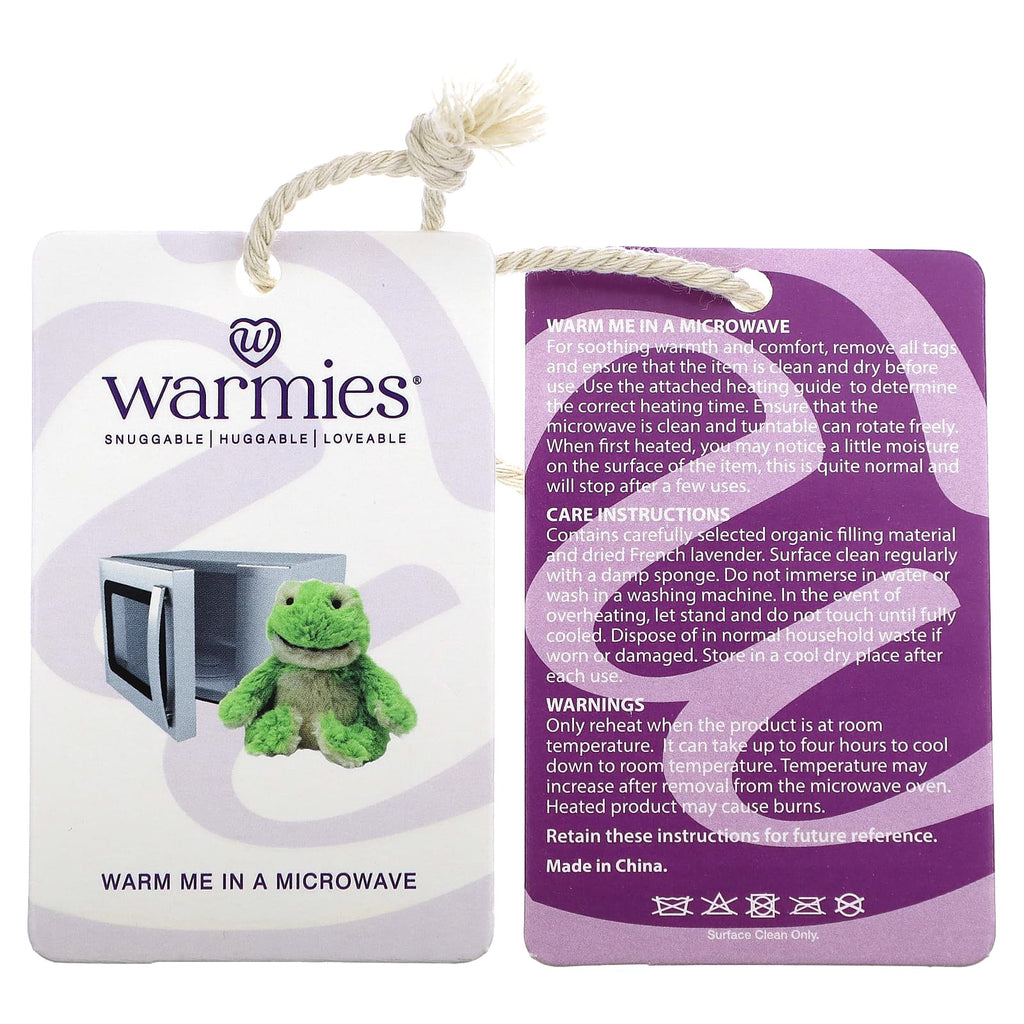 Warmies, Frog, Heatable, Weighted Soft Plush, 1 Plush