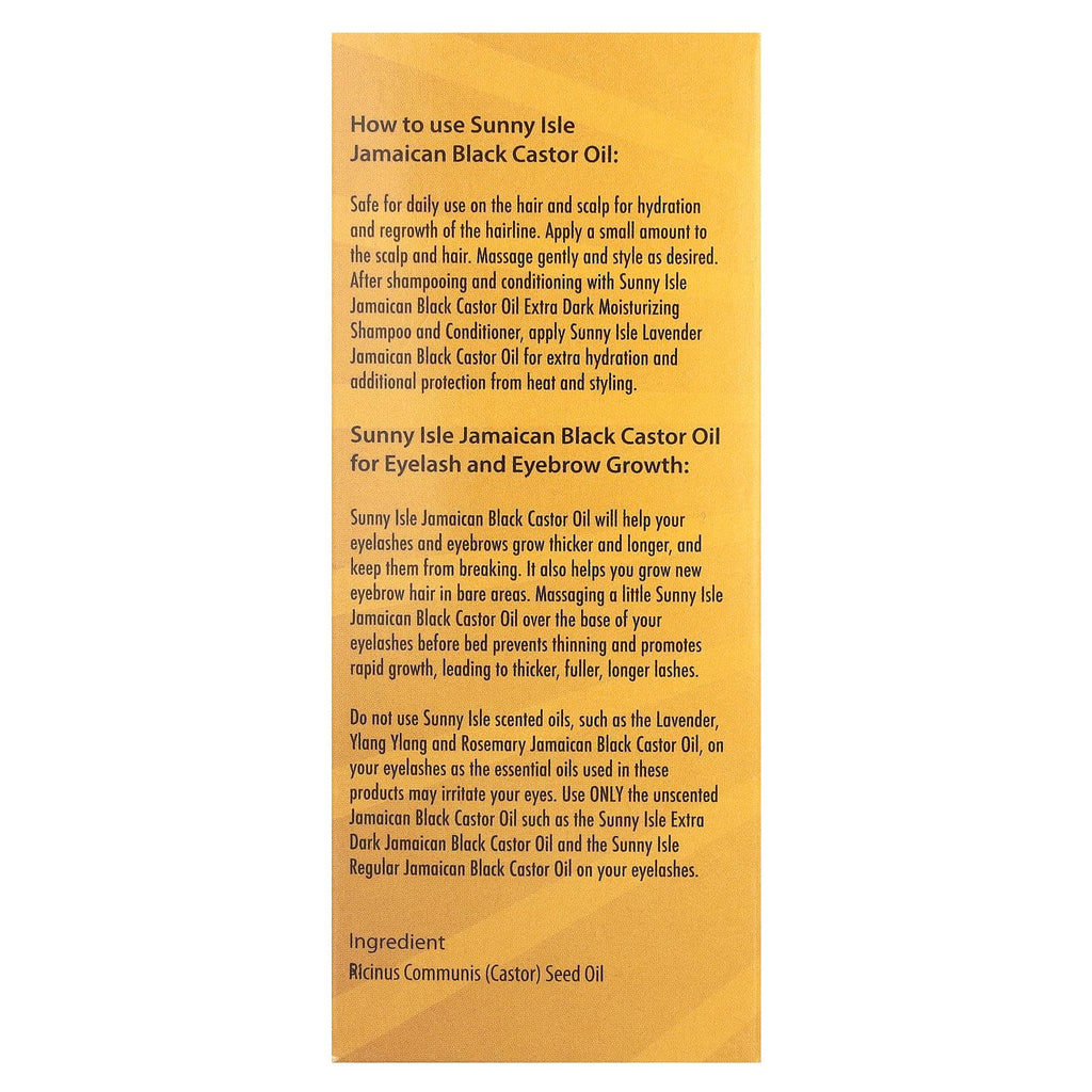 Sunny Isle, Jamaican Black Castor Oil, 4 fl oz (118 ml)