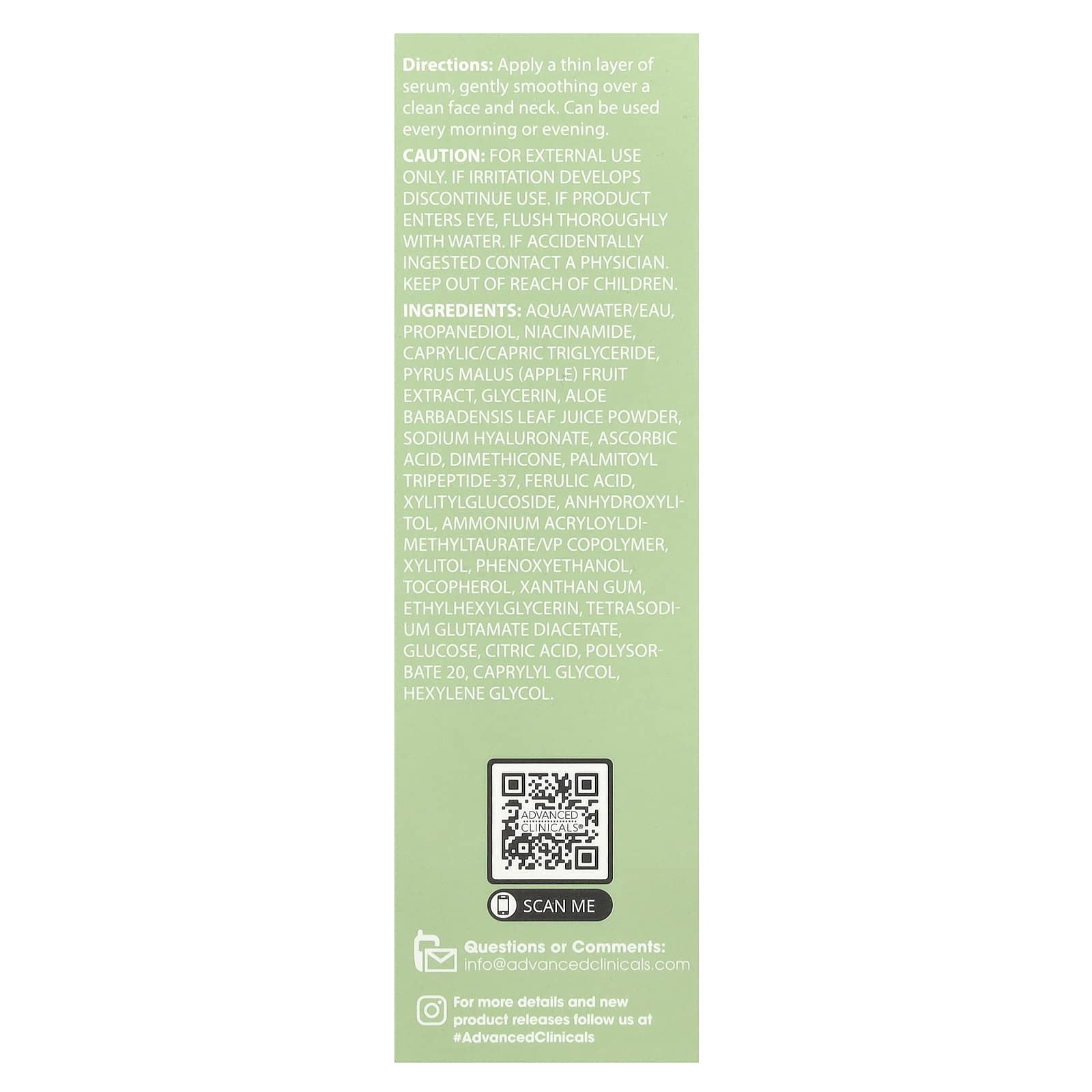 Advanced Clinicals, 5% Niacinamide Serum, 1.75 fl oz (52 ml)