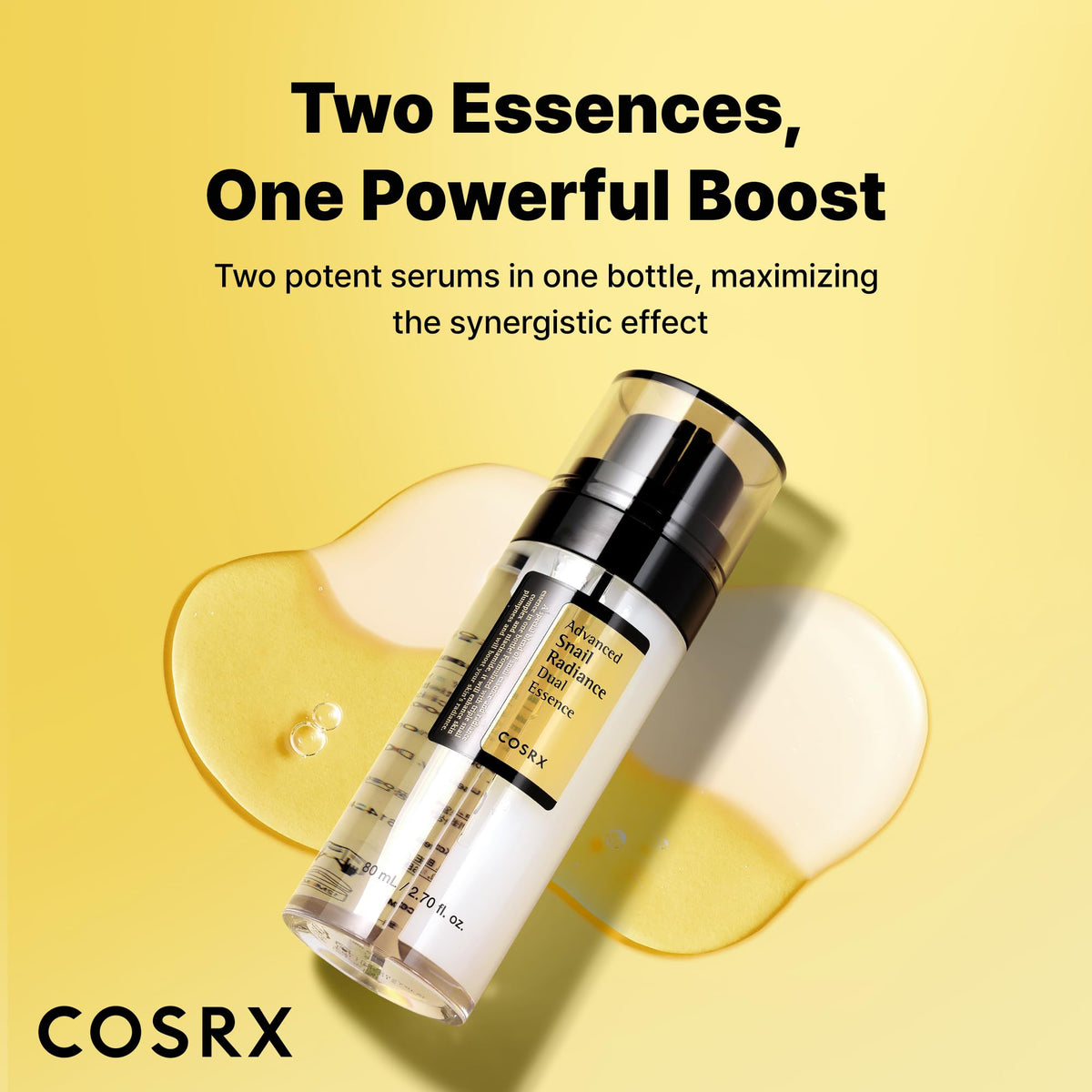 COSRX Advanced Snail Radiance Dual Essence Face Serum, 2.7 oz