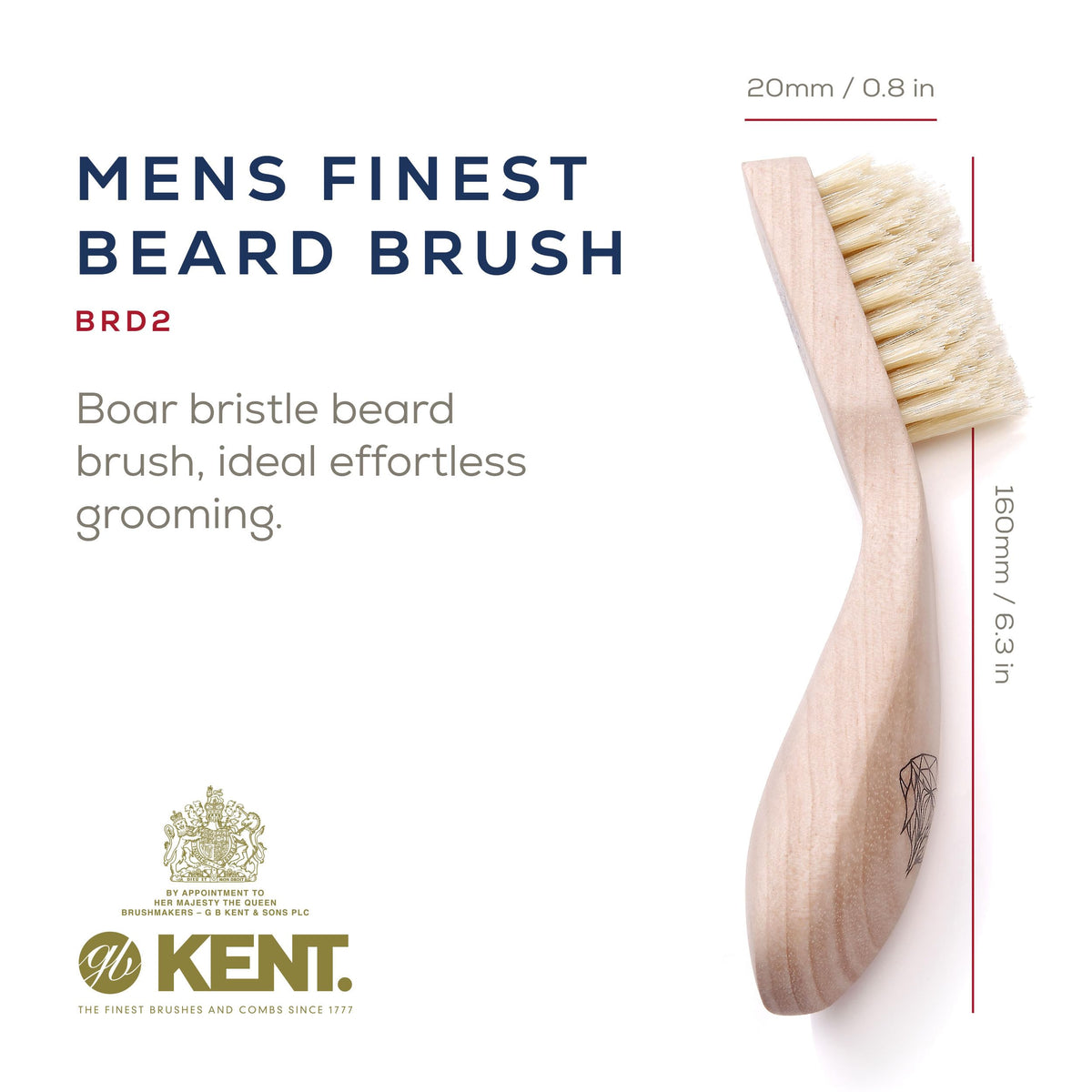 Kent Beard Grooming Brush