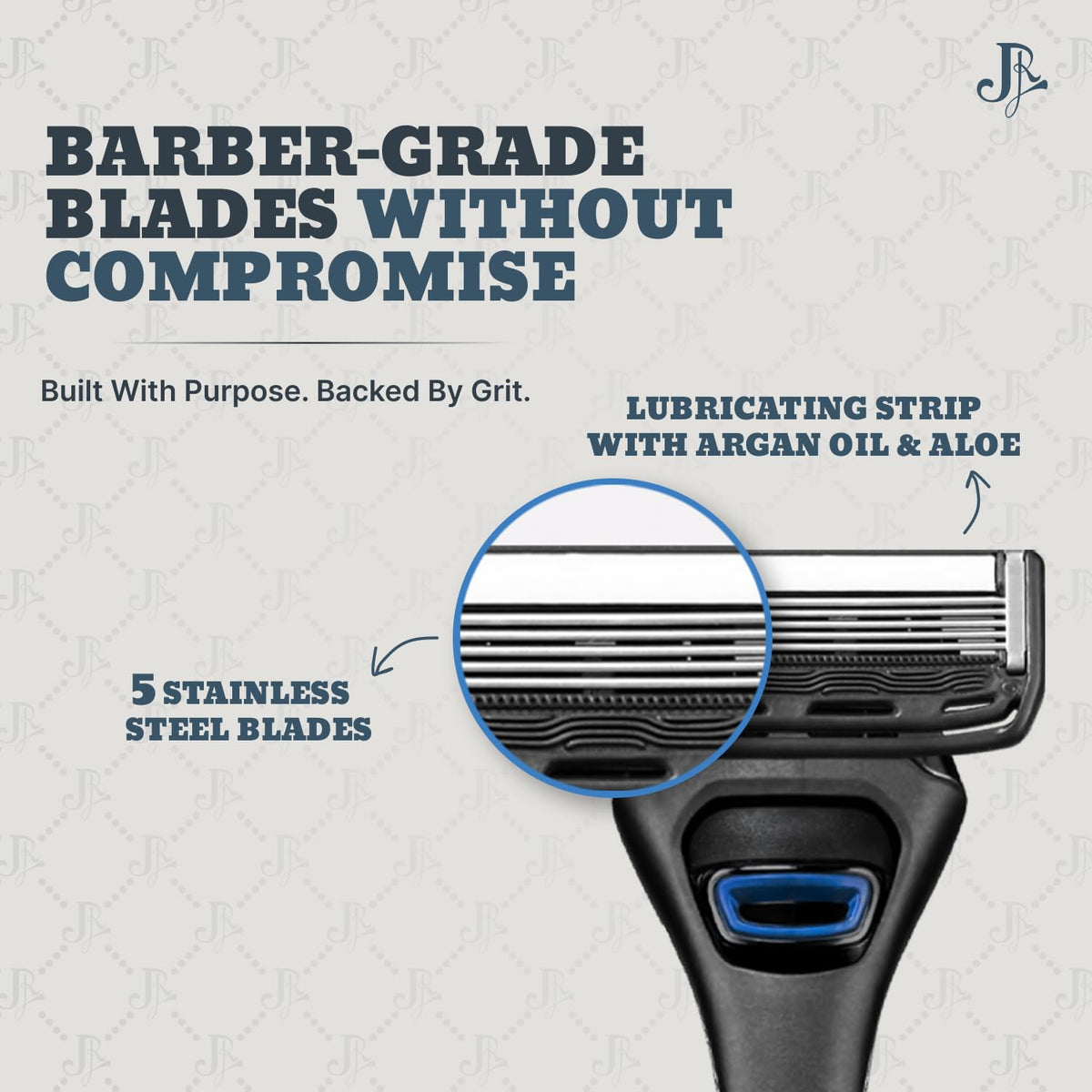 Jeremy's Razors Men's 5-Blade Razor Starter Kit