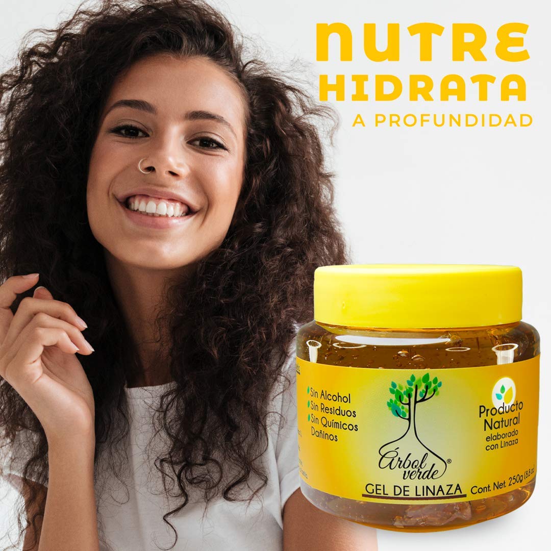 Arbol Verde Kit: 2 Anti-Hair Loss Shampoos and 3 Linseed Gels