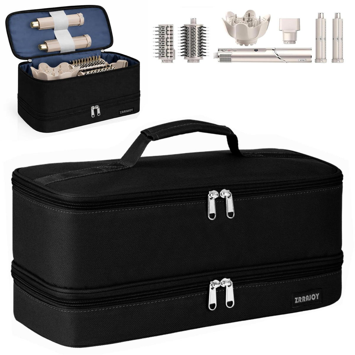 ZRRAJOY Double Layer Storage Case for Shark Flexstyle and Styler Attachments