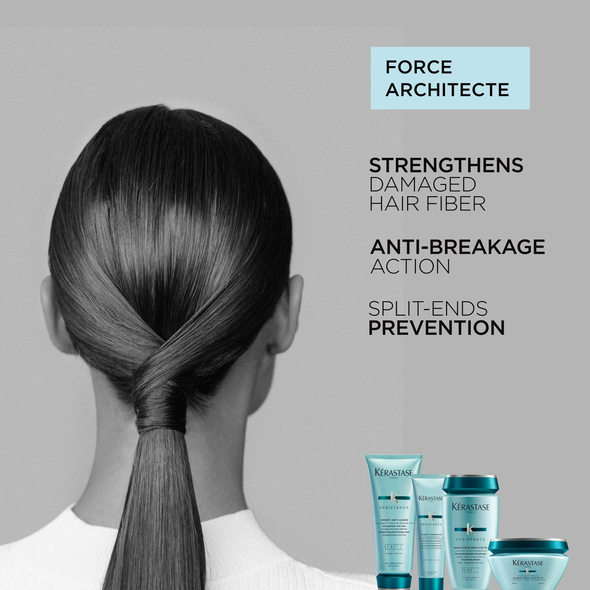 Kérastase Resistance Force Architecte Reconstructing Hair Mask, 6.8 Fl Oz