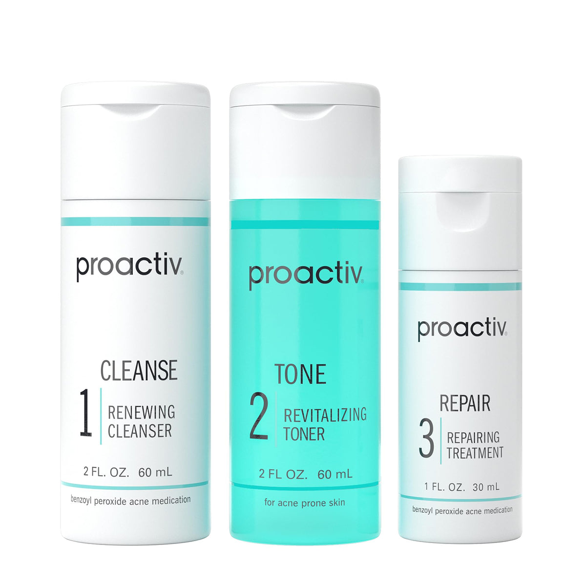 Proactiv 3-Step Benzoyl Peroxide Acne Treatment System