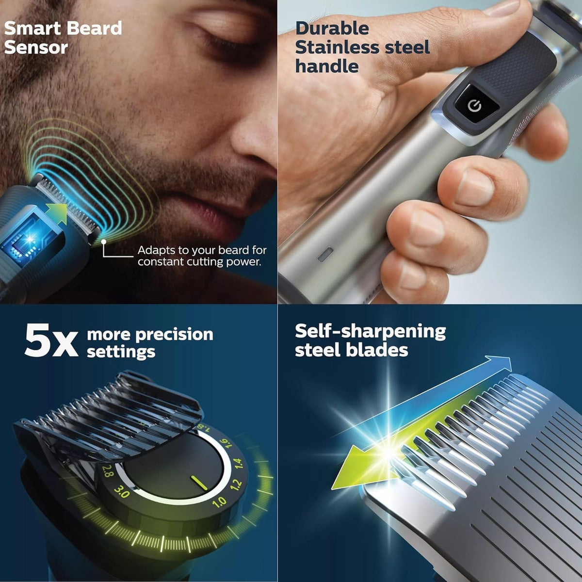 PHILIPS Multigroom 7000 All-in-One Grooming Trimmer for Men