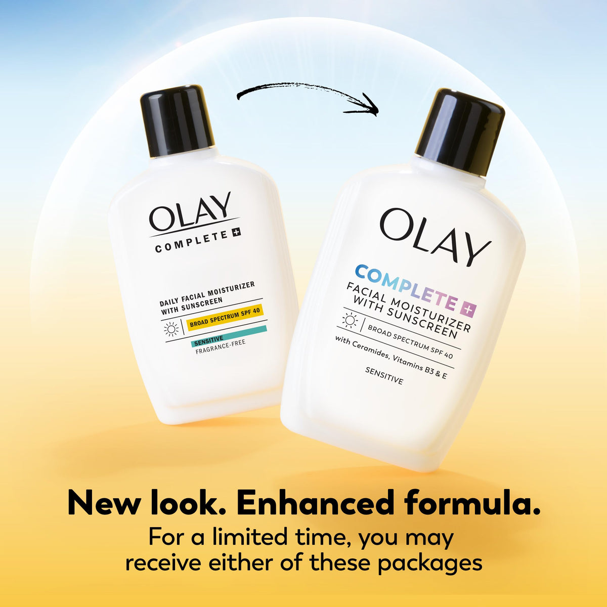 Olay Complete+ Face Moisturizer with SPF 40, Fragrance-Free