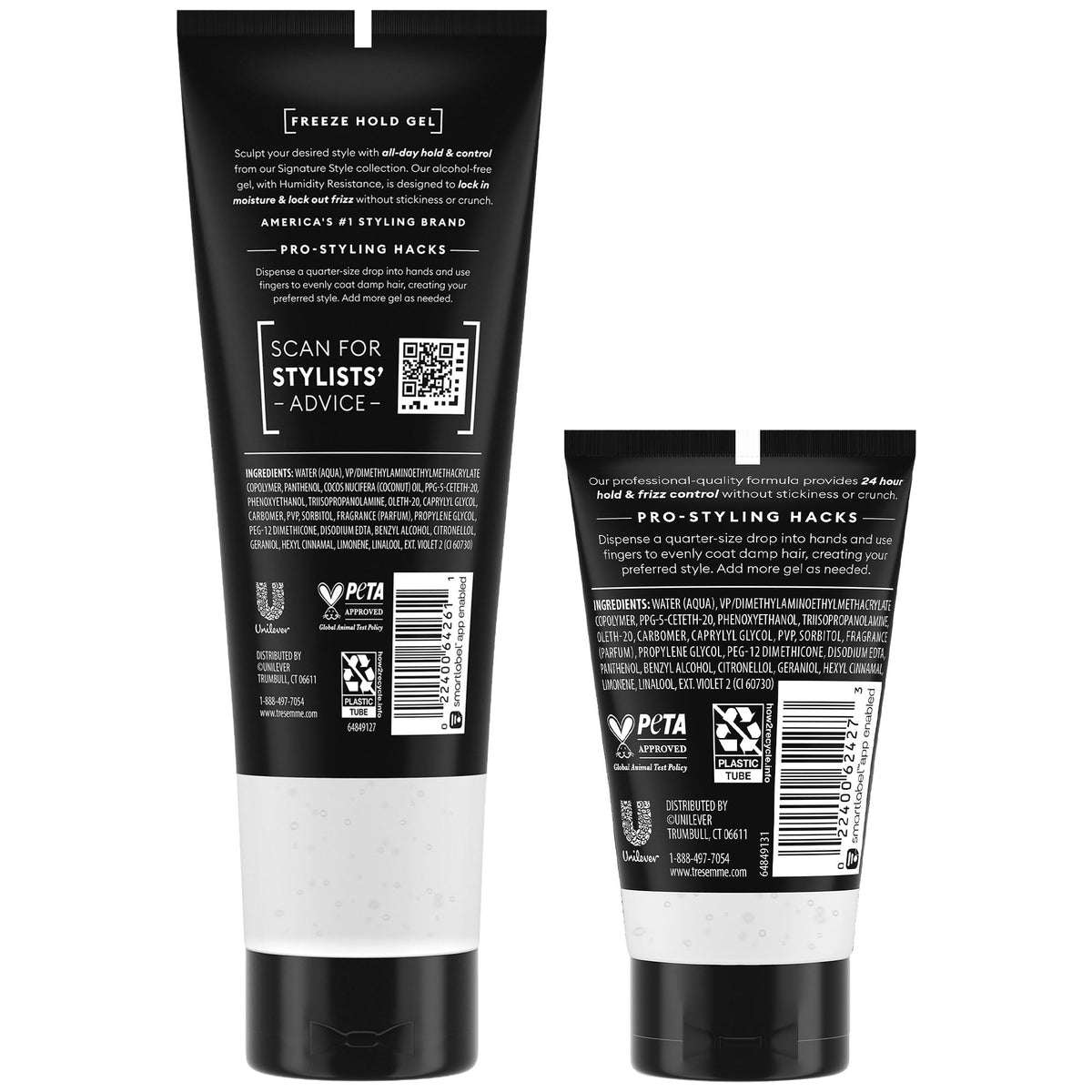 TRESemmé Mega Control Hair Gel 4-Pack with Keratin Repair Mask