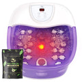 ECARBME Heated Foot Spa Bath Massager with Bubbles and Massage Rollers