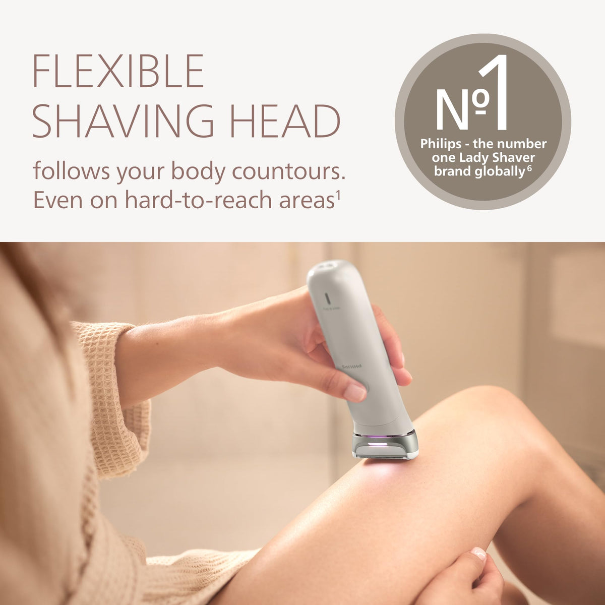 Philips Lady Shaver Series 8000 Cordless Wet & Dry Electric Shaver
